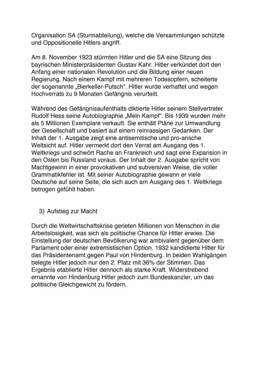 Hitler
1) Wer war Adolf Hitler?
Adolf Hitler wuchs in einer Familie mit einem emotionalen rauen Vater
auf. Auch das von dem jungen Hitler en