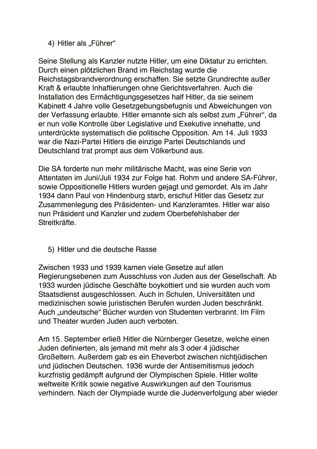 Hitler
1) Wer war Adolf Hitler?
Adolf Hitler wuchs in einer Familie mit einem emotionalen rauen Vater
auf. Auch das von dem jungen Hitler en