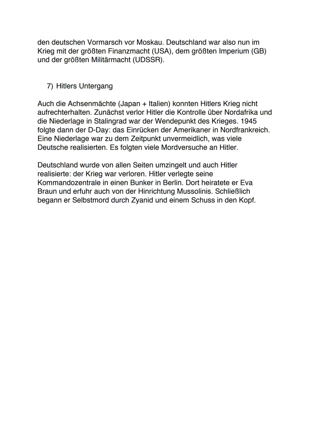 Hitler
1) Wer war Adolf Hitler?
Adolf Hitler wuchs in einer Familie mit einem emotionalen rauen Vater
auf. Auch das von dem jungen Hitler en