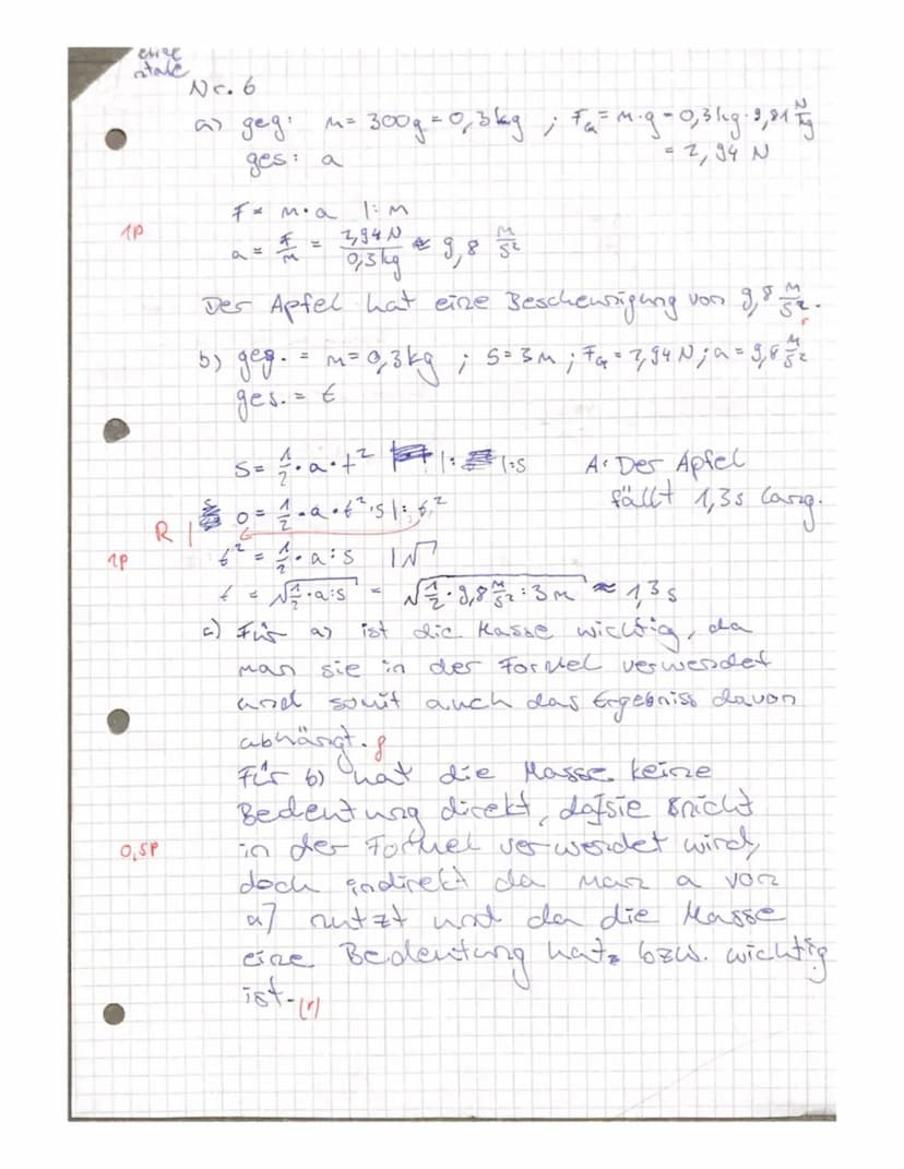 Ph 11
Name: Jacqueline charstale
Punkte: 245/29 P
Note: 2+
mündliche Note: 2- 44m
Lesen Sie die Aufgaben aufmerksam durch. Achten Sie auf ei