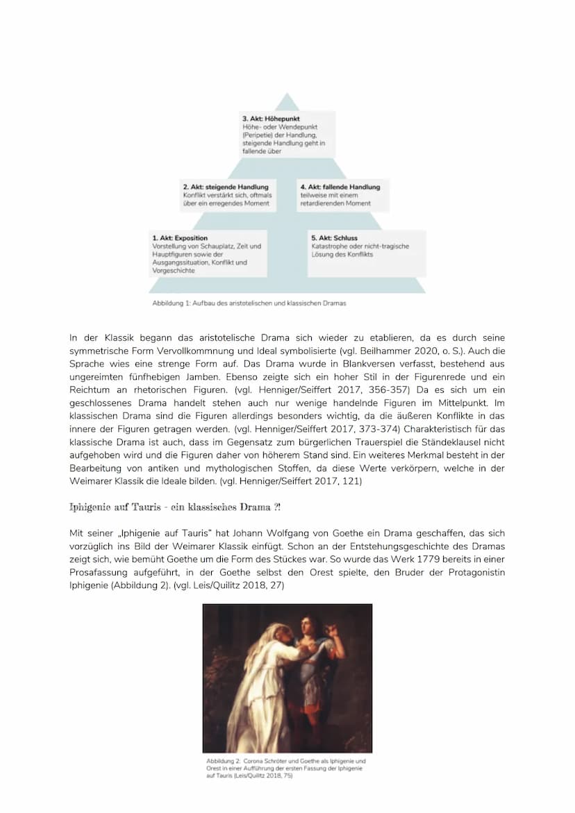 Das Drama in der Klassik unter besonderer
Berücksichtigung von Johann Wolfgang von Goethes
Iphigenie auf Tauris"
,,Edel sei der Mensch, hilf
