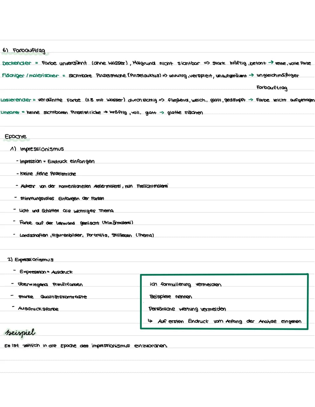 Bildanalyse
Einleitungssatz
1) Faktenwissen und erster Andruck
welche Fakten liegen vor?
Titel, künstlerin, Entstenungszeitraum, Größe, Form