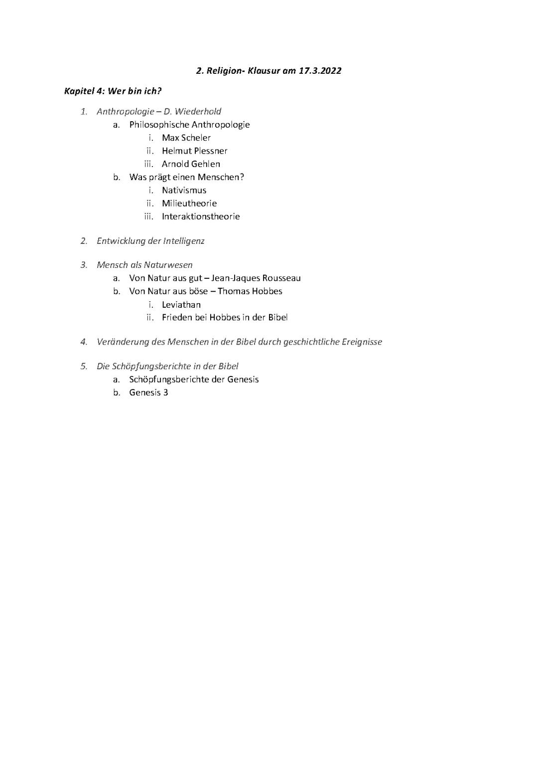 Anthropologie und Naturwesen