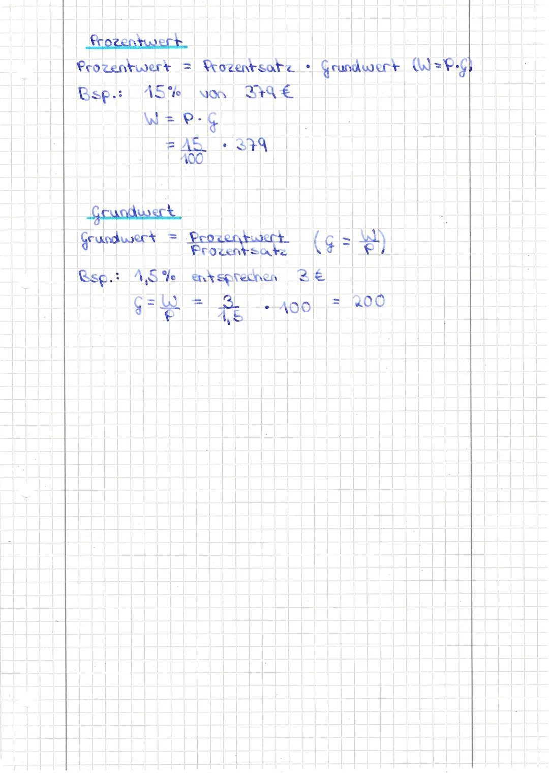 Prozentrechnung

• Ber der Prozentrechnung worden Antale
verschiedener Ausgangswerte berechnet
oder verglichen.
• Ausgangswert: " grundwert"