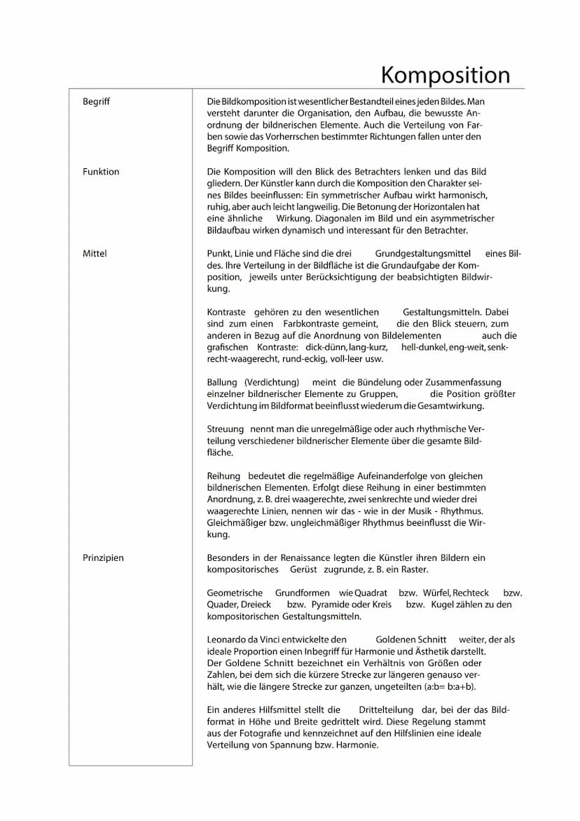 Farbordnung
Farbmerkmale
Farbkontraste
Farb-an-sich-
Kontrast
Kalt-Warm-Kontrast
Hell-Dunkel-
Kontrast
Komplementär-
kontrast
Qualitätskontr