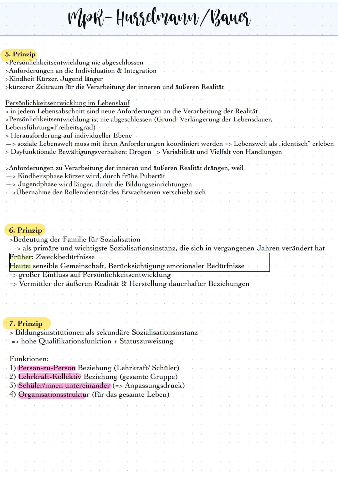 MPR
Tab. 3. Die zehn Prinzipien des MpR im Überblick.
Erkenntnistheoretische und konzeptionelle Grundannahmen
1. Prinzip
2. Prinzip
Produkti