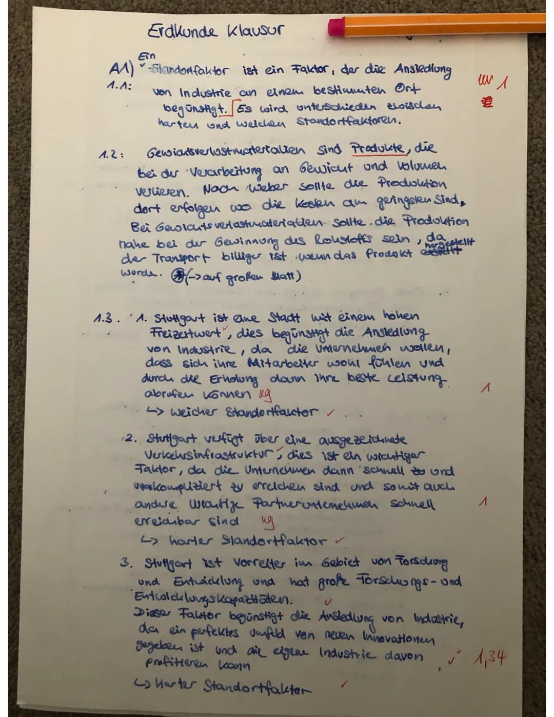 AVIS -
geo(2) KS2
VP:
P: 21,2
Gliedern und Nummerieren Sie alle ihre Antworten qut!
Aufgabe 1:
1.1 Was ist ein Standortfaktor? (kurze Erläut