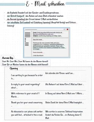 Know E Mail auf Englisch/ linking words thumbnail