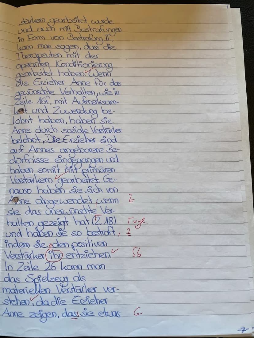 15
10
20
25
5
Pädagogik GK 11
2. Klausur
Lerntheorien
Gesamtschule
10.06.2020
Aufgabenstellung:
1. Beschreibe das Vorgehen der Therapeuten i