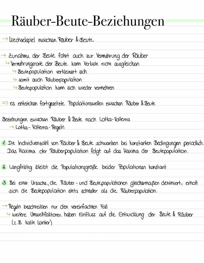 Intra- und interspezifische Beziehungen
Intraspezifische Faktoren:
Individuen einer Art können in unterschiedlichen Wechselbeziehungen zuein