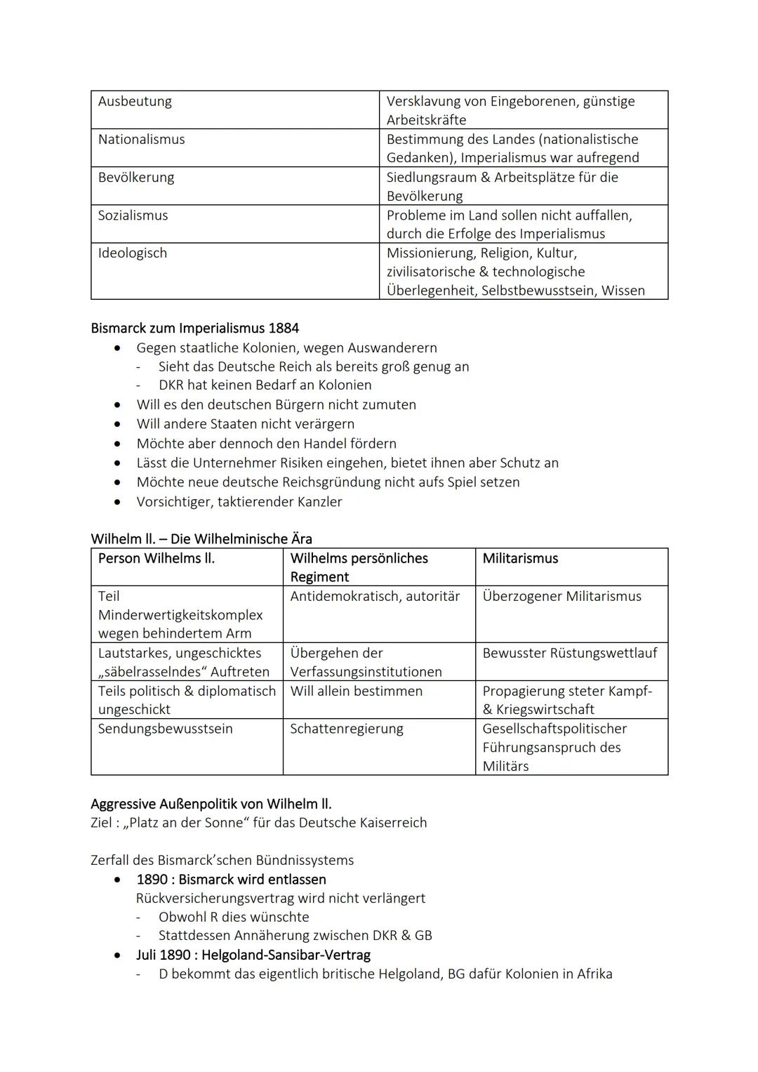 Geschichtsklausur 28. März 2023

Imperialismus

1. Systematische Politik des Erwerbs & der Ausbeutung von Kolonien durch Staat &
Gesellschaf