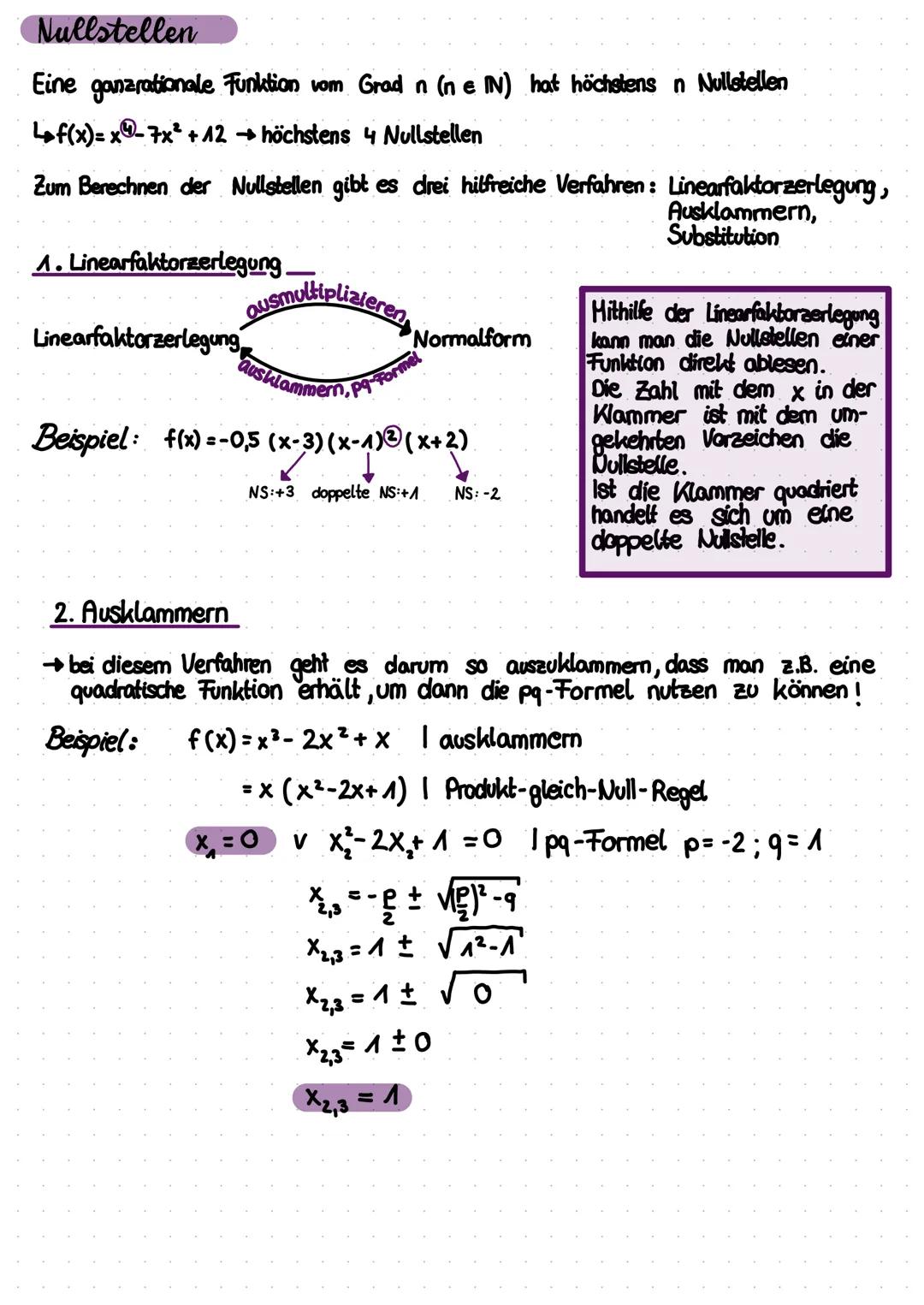 -GANZRATIONALE FUNKTIONEN-
gan
Eine Funktion f, deren Funktionsgleichung man in der Form
f(x) = ax + an-₁ X
Grades.
Dabei sind a; a,;... an 
