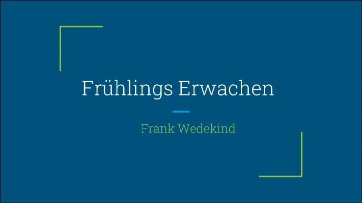 Know Frühlingserwachen - Frank Wedekind  thumbnail