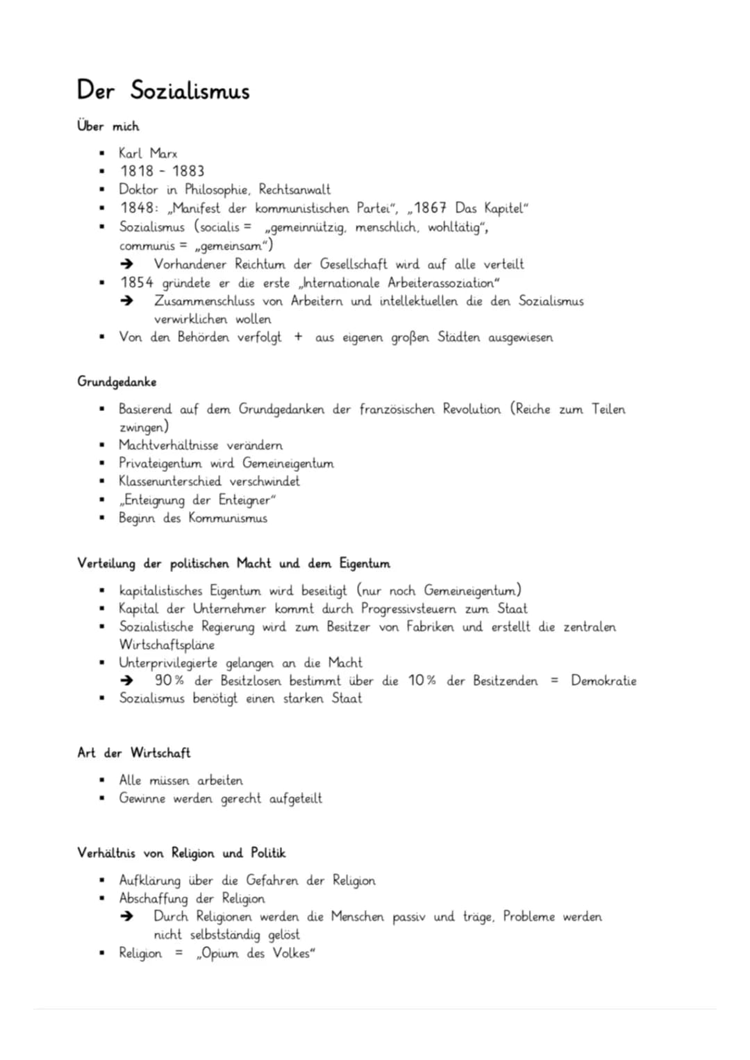 Der Sozialismus
Über mich
Karl Marx
1818 1883
▪ Doktor in Philosophie, Rechtsanwalt
.
1848: Manifest der kommunistischen Partei", 1867 Das K