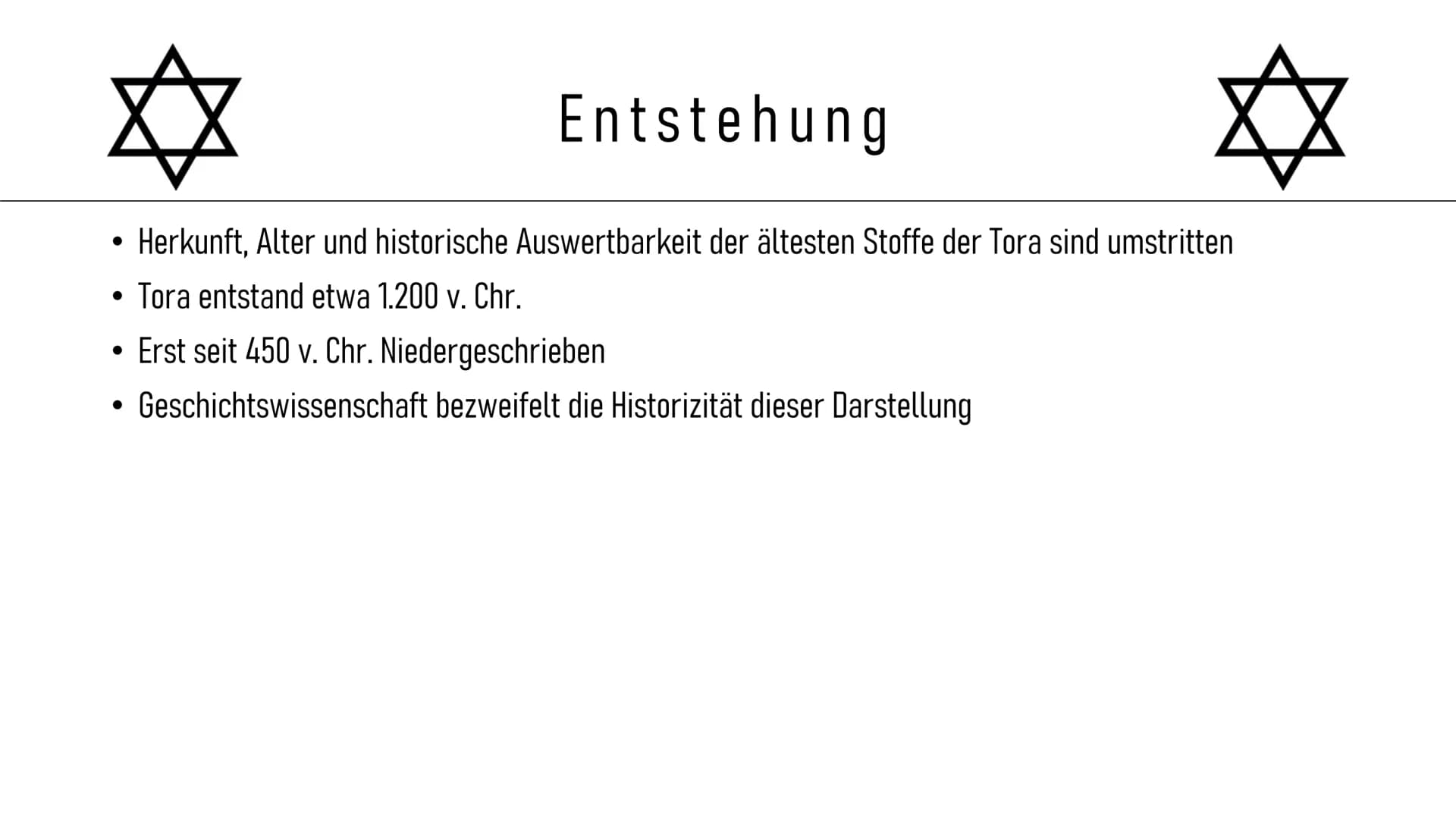 ●
●
●
●
●
●
●
●
Steckbrief
Entstehung
Geschichte
Alltag
Feiertage
Erkennungszeichen
Synagoge und Tora
Vergleich zwischen Israel und außerhal