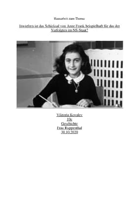 Know Anne Frank Hausarbeit thumbnail