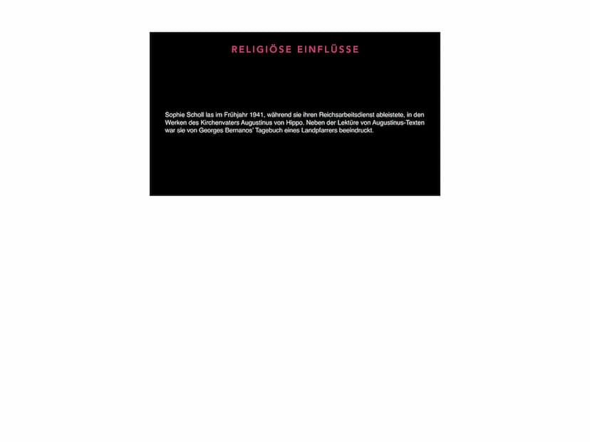 SOPHIE SCHOLL
Grün INHALTSVERZEICHNIS
• Allgemein
• Mitwirkung in Jugendorganisation
• Religiöse Einflüsse
Studium in München
• Beginn der A