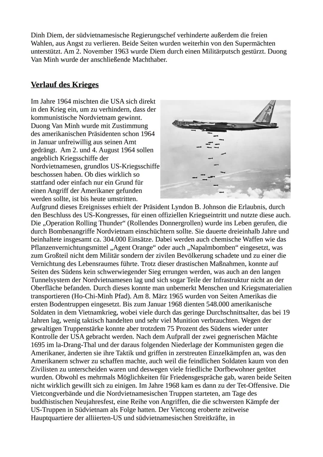 Der Vietnamkrieg
Der Vietnamkrieg, ein Stellvertreterkrieg der
Supermächte Sowjetunion und den USA, wird
heutzutage von vielen Menschen sehr