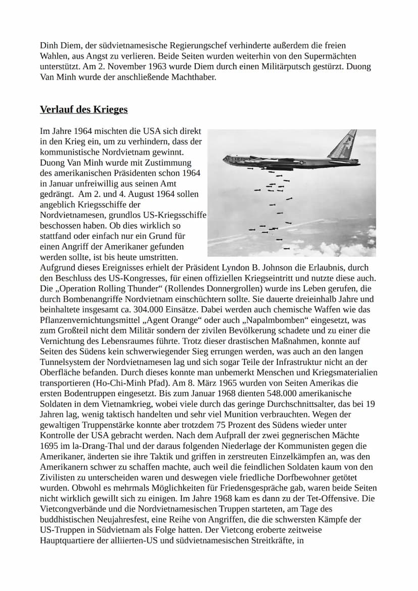 Der Vietnamkrieg
Der Vietnamkrieg, ein Stellvertreterkrieg der
Supermächte Sowjetunion und den USA, wird
heutzutage von vielen Menschen sehr