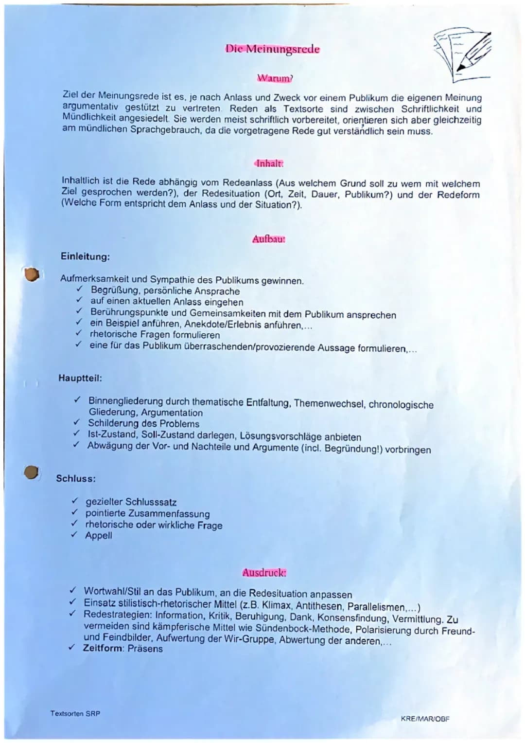 Meinungsrede