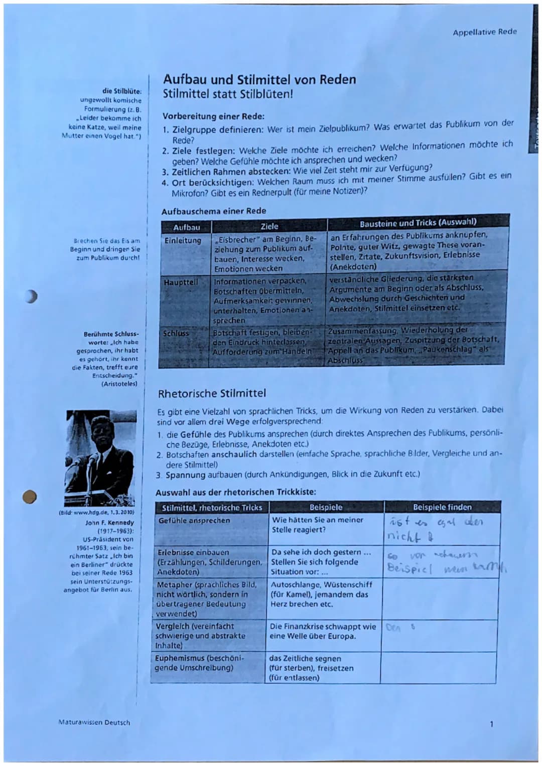 Warum?
Ziel der Meinungsrede ist es, je nach Anlass und Zweck vor einem Publikum die eigenen Meinung
argumentativ gestützt zu vertreten. Red