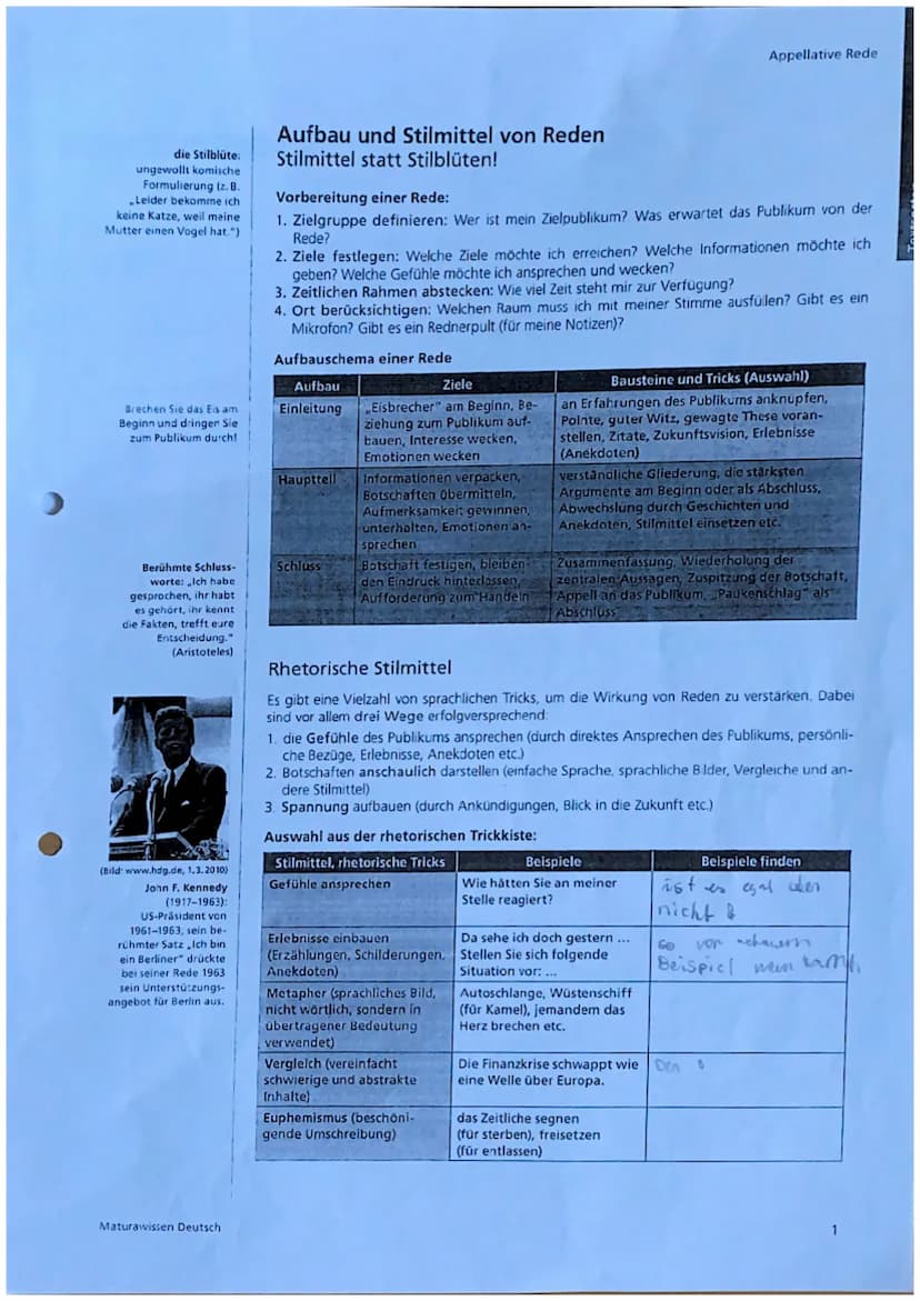Warum?
Ziel der Meinungsrede ist es, je nach Anlass und Zweck vor einem Publikum die eigenen Meinung
argumentativ gestützt zu vertreten. Red
