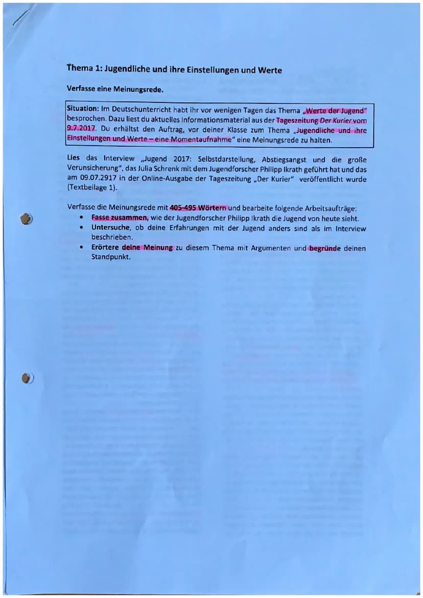 Warum?
Ziel der Meinungsrede ist es, je nach Anlass und Zweck vor einem Publikum die eigenen Meinung
argumentativ gestützt zu vertreten. Red
