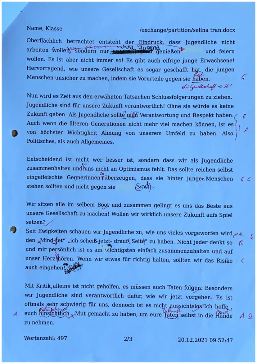 Warum?
Ziel der Meinungsrede ist es, je nach Anlass und Zweck vor einem Publikum die eigenen Meinung
argumentativ gestützt zu vertreten. Red