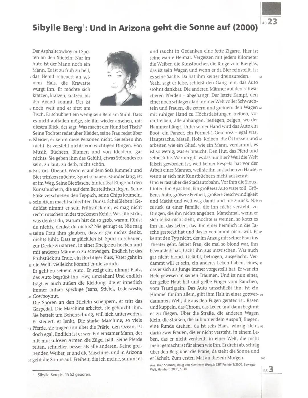 Sibylle Berg: Und in Arizona geht die Sonne auf (2000
