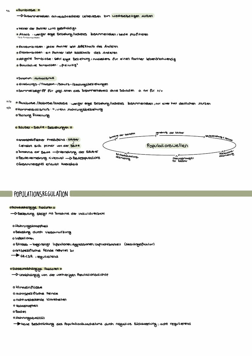+/-
-1-
POPULATIONSÖKOLOGIE ....
BIOTISCHE FAKTOREN
Intraspezifische Beziehungen
-Beziehungen von Inclividuen oder Populationen einer Art un