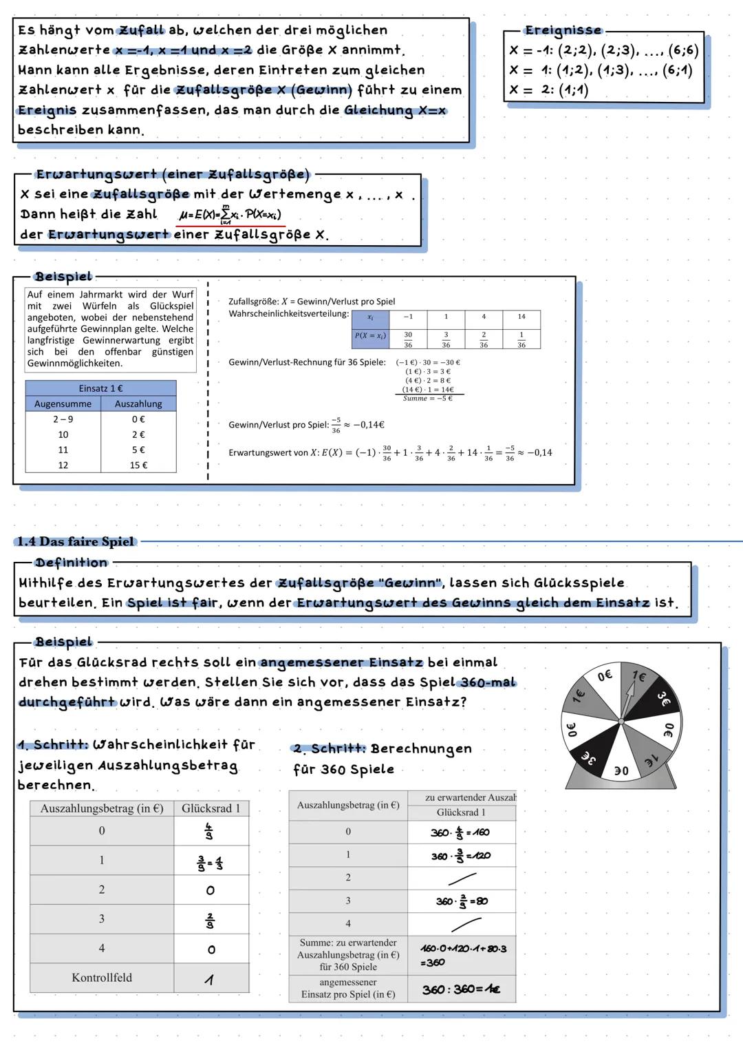 1. Kombinatorik
1.1 Ziehen mit Zurücklegen
Zusammenfassung Stochastik
Ende Q1 (Kombinatorik) - Q2-
-mit Reihenfolge:
Gegeben ist eine Urne m