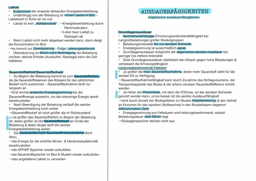  DEFINITION
bei relativ lang
Ermüdungswiderstandsfähigkeit
dauernden Belastungen und die schnelle
Erholungsfähigkeit nach Abschluss der Bela