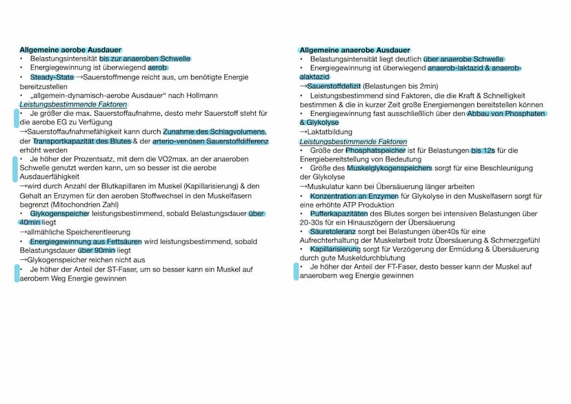  DEFINITION
bei relativ lang
Ermüdungswiderstandsfähigkeit
dauernden Belastungen und die schnelle
Erholungsfähigkeit nach Abschluss der Bela