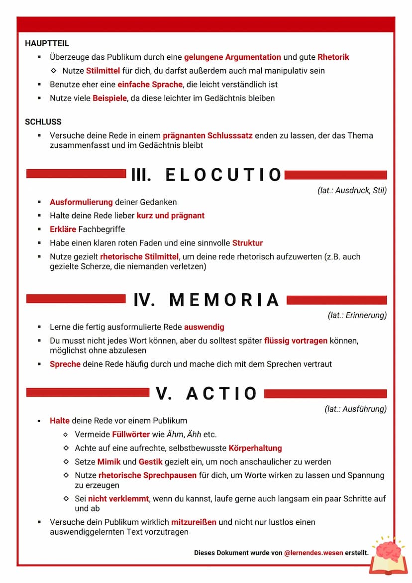 REDE
REDE
→ Eine Rede ist das mündliche Vortragen einer zuvor
schriftlich festgehaltenen Meinung zu einem
spezifischen Thema. Im Gegensatz z