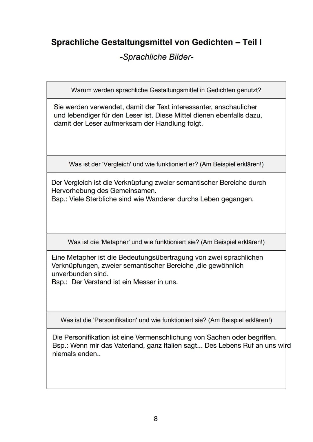 Das Lyriklexikon
Portfolio zur Lyrik und ihren Merkmalen
Name, Vorname:
Klasse:
Fach:
Fachlehrer:
Zichte. Stunde
1.
1.
2.
3.
4. bis 6.
4.
5.
