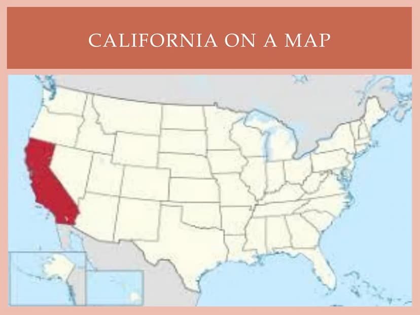 CALIFORNIA
Beatrice's English presentation Basic information
California on a map
The California flag
• Sights
●
●
TABLE OF CONTENTS
Hollywoo