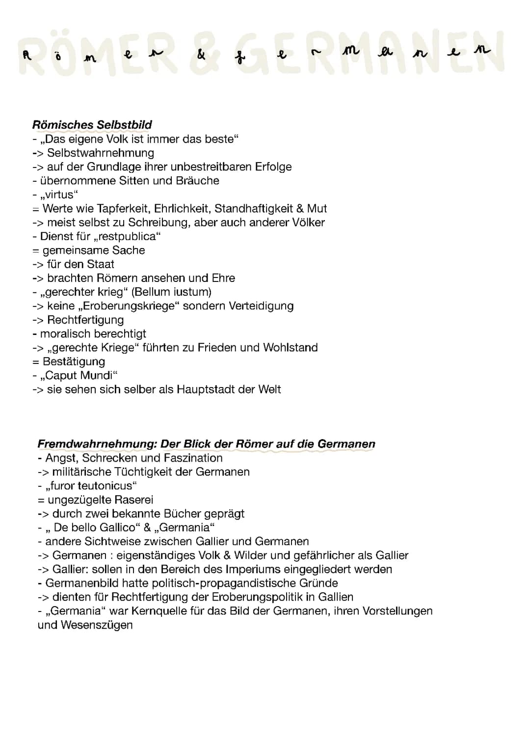Römer und Germanen: Unterschiede, Zusammenfassungen und Geschichte - 6. Klasse