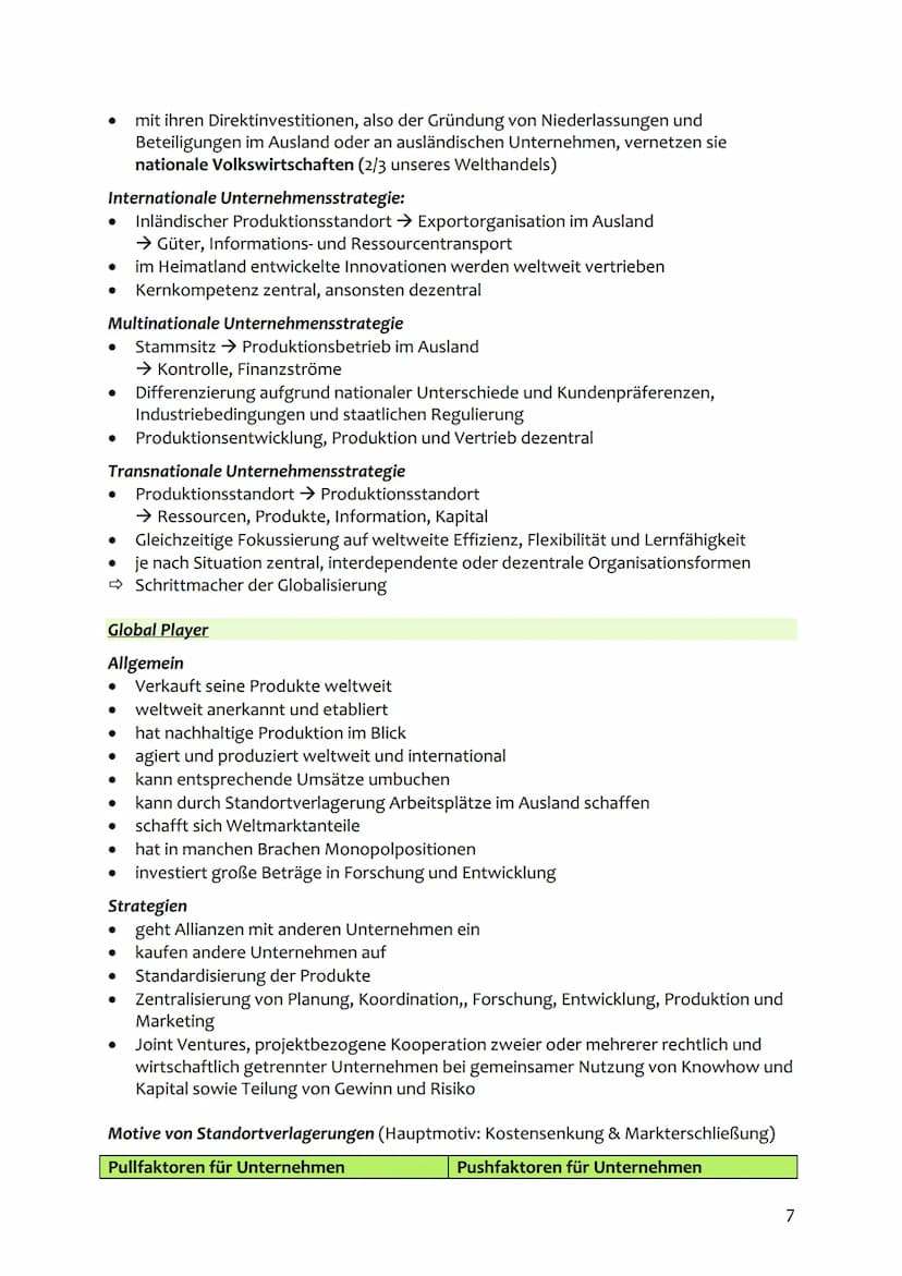 Geographie K1-2
Was ist Globalisierung?
Die Globalisierung ist der dynamische Prozess einer weltweiten Integration von
Wirtschaftsbeziehunge