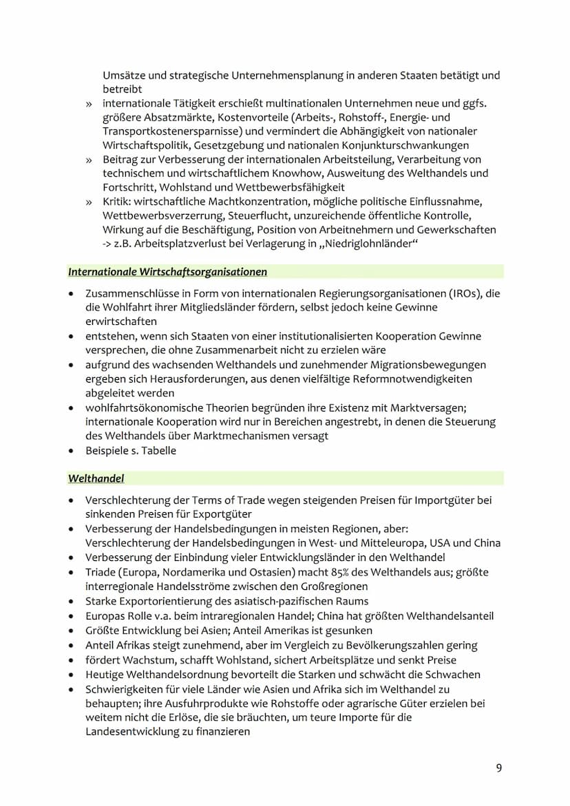 Geographie K1-2
Was ist Globalisierung?
Die Globalisierung ist der dynamische Prozess einer weltweiten Integration von
Wirtschaftsbeziehunge