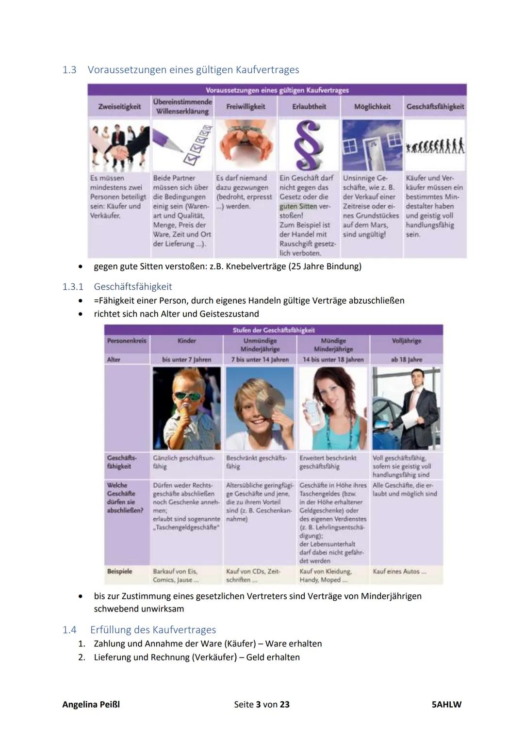 BWP-SA-06.12.2021
Kaufvertrag
1 Phasen beim Käufer und Verkäufer
1.1 Anbahnung des Kaufvertrages
1.1.1 Anfrage (Käufer)
● gezielte Informati