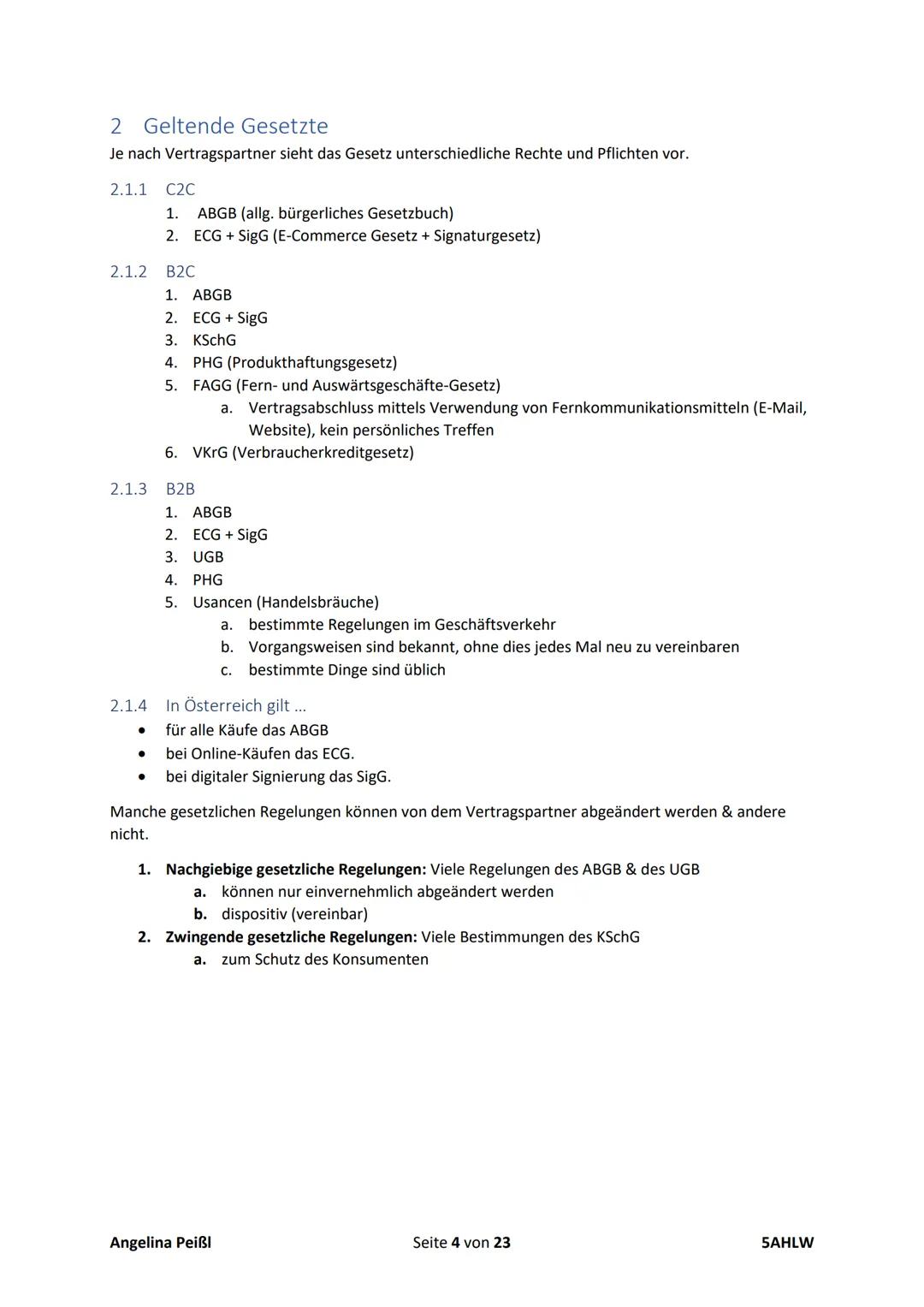 BWP-SA-06.12.2021
Kaufvertrag
1 Phasen beim Käufer und Verkäufer
1.1 Anbahnung des Kaufvertrages
1.1.1 Anfrage (Käufer)
● gezielte Informati
