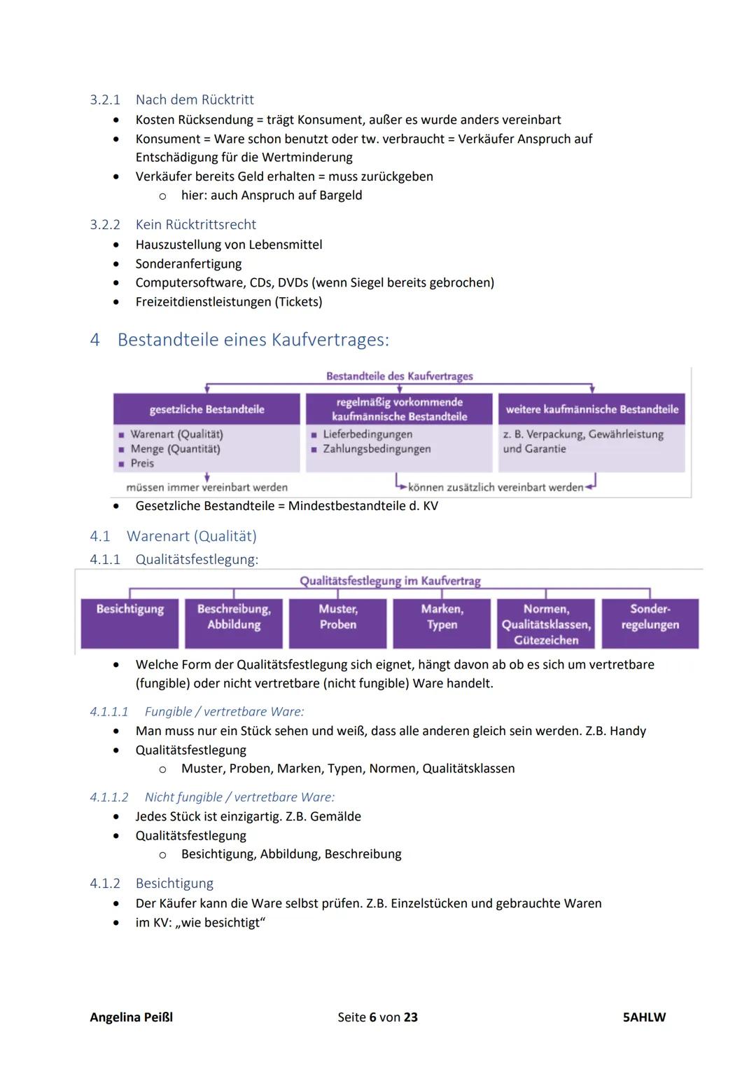 BWP-SA-06.12.2021
Kaufvertrag
1 Phasen beim Käufer und Verkäufer
1.1 Anbahnung des Kaufvertrages
1.1.1 Anfrage (Käufer)
● gezielte Informati