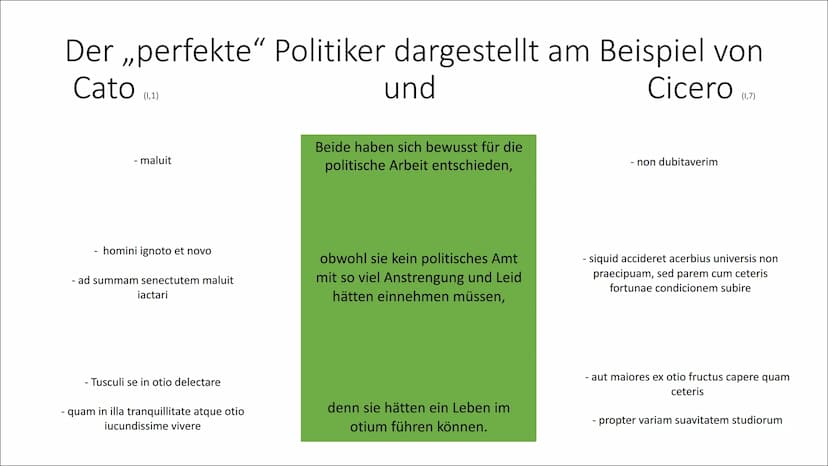 Das wahre Wesen eines
Politikers
Cicero - De re publica
Moritz Huber (LA LK 1) Übersicht
1. Beweggründe eines wahren Politikers
2. Ciceros E