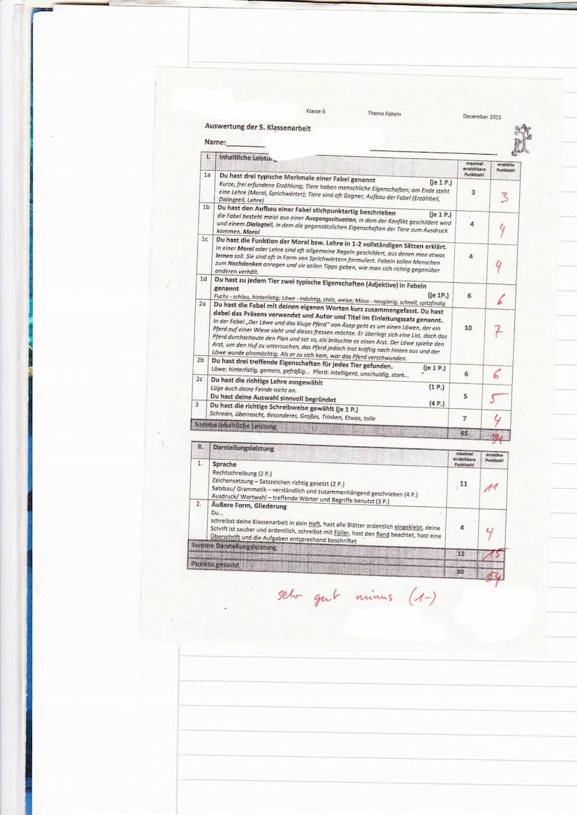 IRIR
17145
IZ
17
3. Deutscharbeit
Kat-Mr Tiere
-Tiere verhalten sich wie Menschen.
- einer Gewinnt einer Verliert.
1.6) Überschrift
Q.
Argun