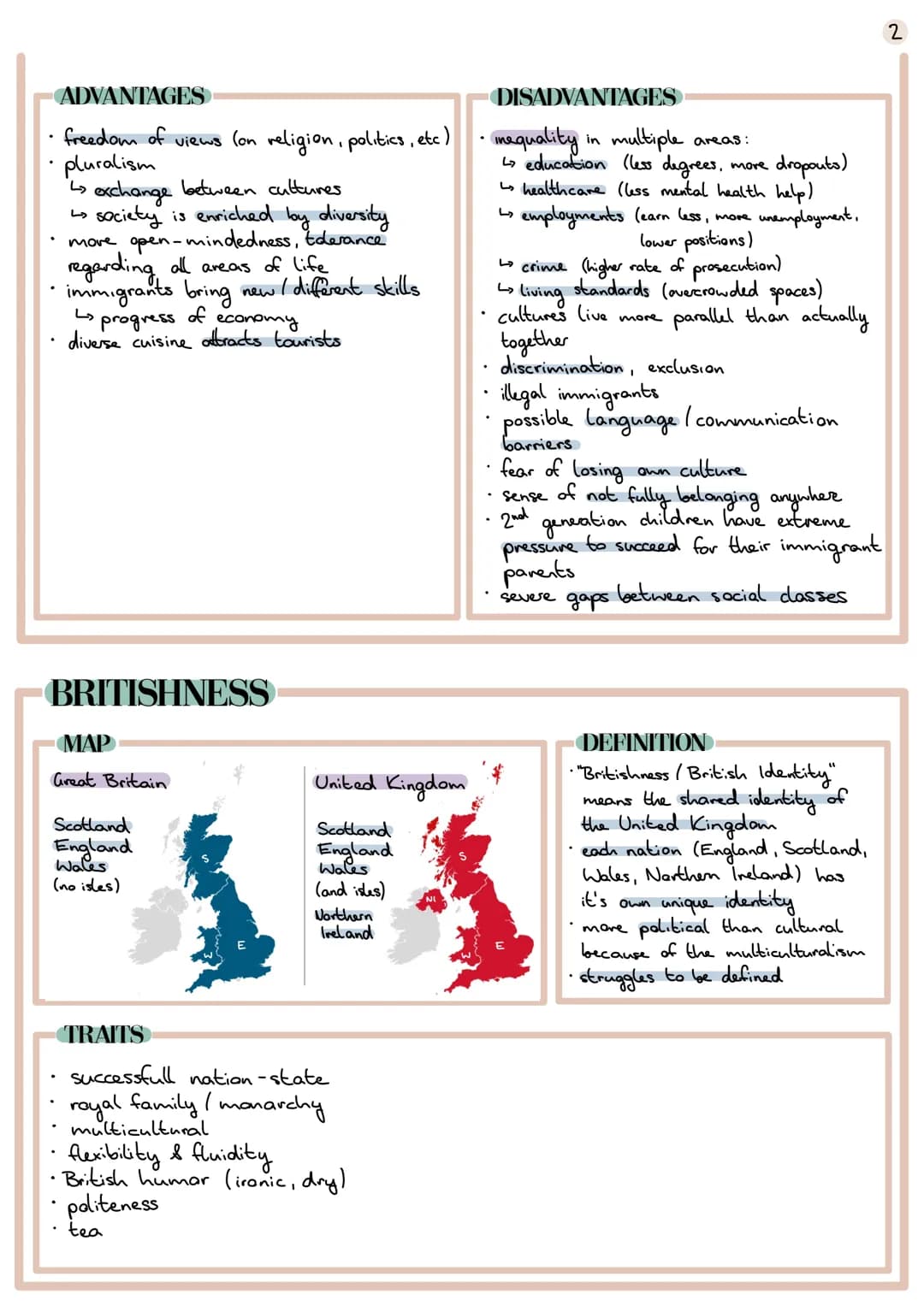 MULTICULTURAL SOCIETY
MULTICULTURALISM
Definition: people from different cultures / nationalities / religions live together in a
possible mo