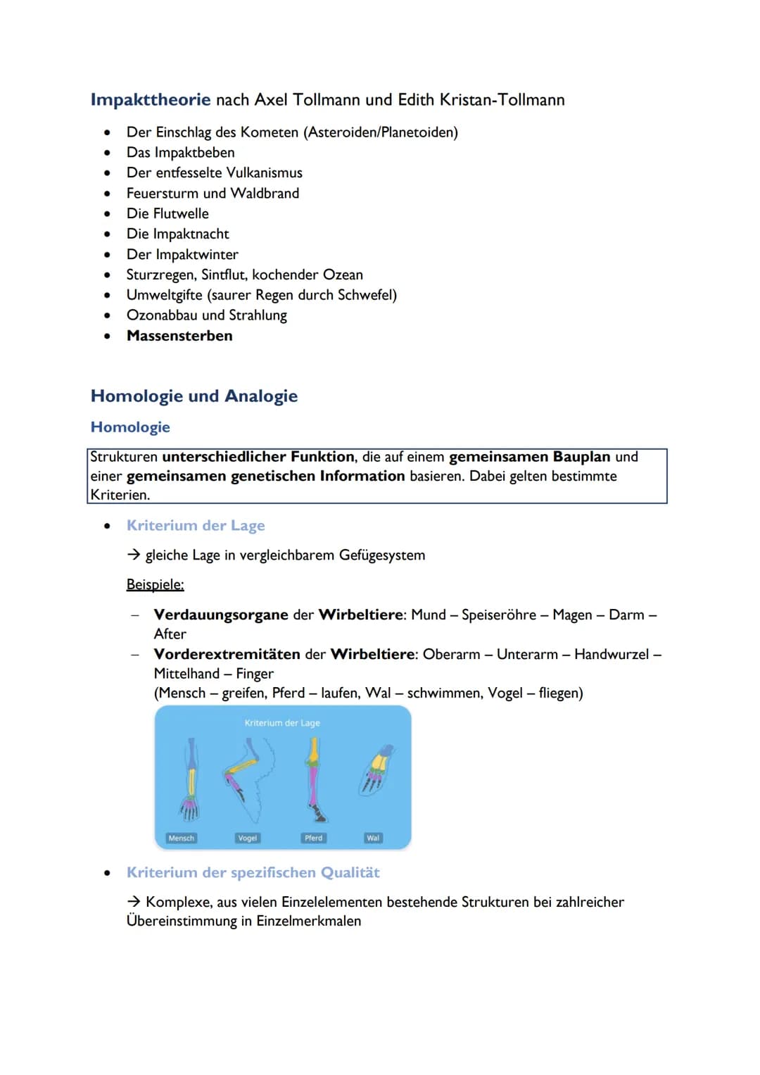 Theorien der Lebensentstehung
• Schöpfungsmythen
→ 80% aller Menschen Glaube an Schöpfung, Mayas, Hopi-Indianer, Christentum,
Hinduismus, Wa