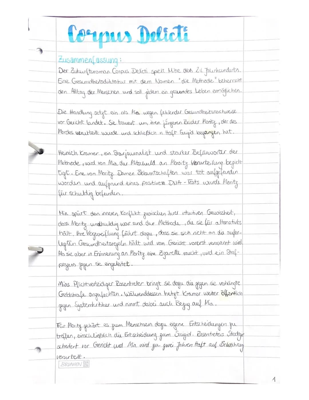 Corpus Delicti
Zusammenfassung:
Der Zukunftsroman Corpus Delicti spielt Mitte des 2.1. Jourhunderts...
Eine Gesundheitsdiktatur mit dem Name