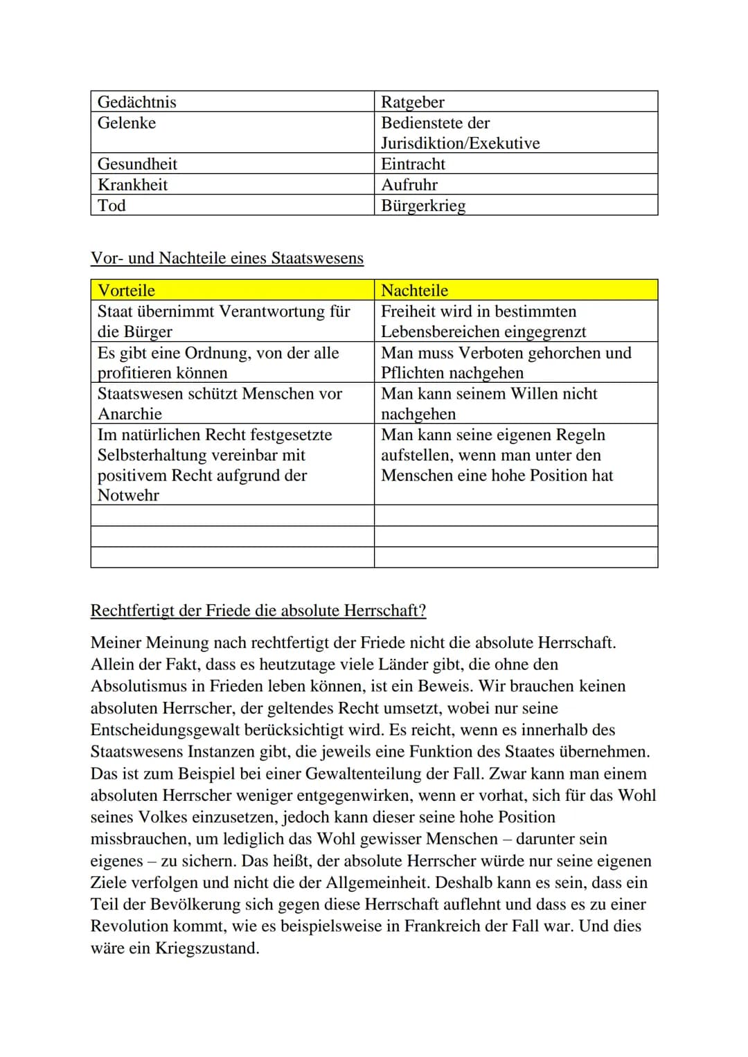 Thomas Hobbes (1588-1679) – Staatsphilosophie
• Ausgangslage: Vorzeit der Aufklärung - Vernunft des Menschen einzige
Quelle der Erkenntnis
→