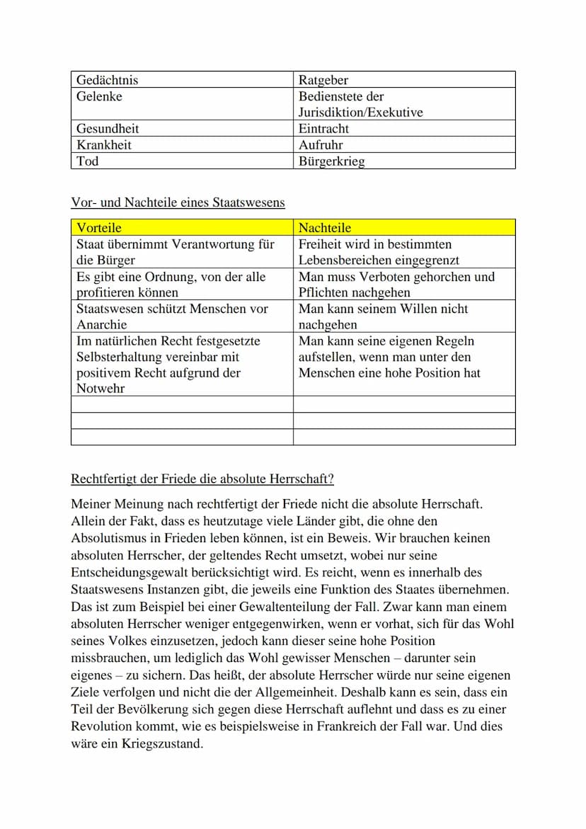 Thomas Hobbes (1588-1679) – Staatsphilosophie
• Ausgangslage: Vorzeit der Aufklärung - Vernunft des Menschen einzige
Quelle der Erkenntnis
→