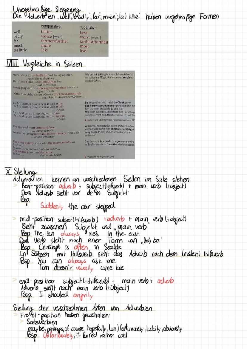 I Unterschied zwischen Adverb und Adjektiv
Adjektiv
EiR Adjektiv gibt an, wie jemand oder etwas ist, d.h. es beschreibt ein Nomen (z. B. dri